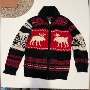 Polo Ralph Lauren Cotton Wool Zip Up Cardigan Boys 6